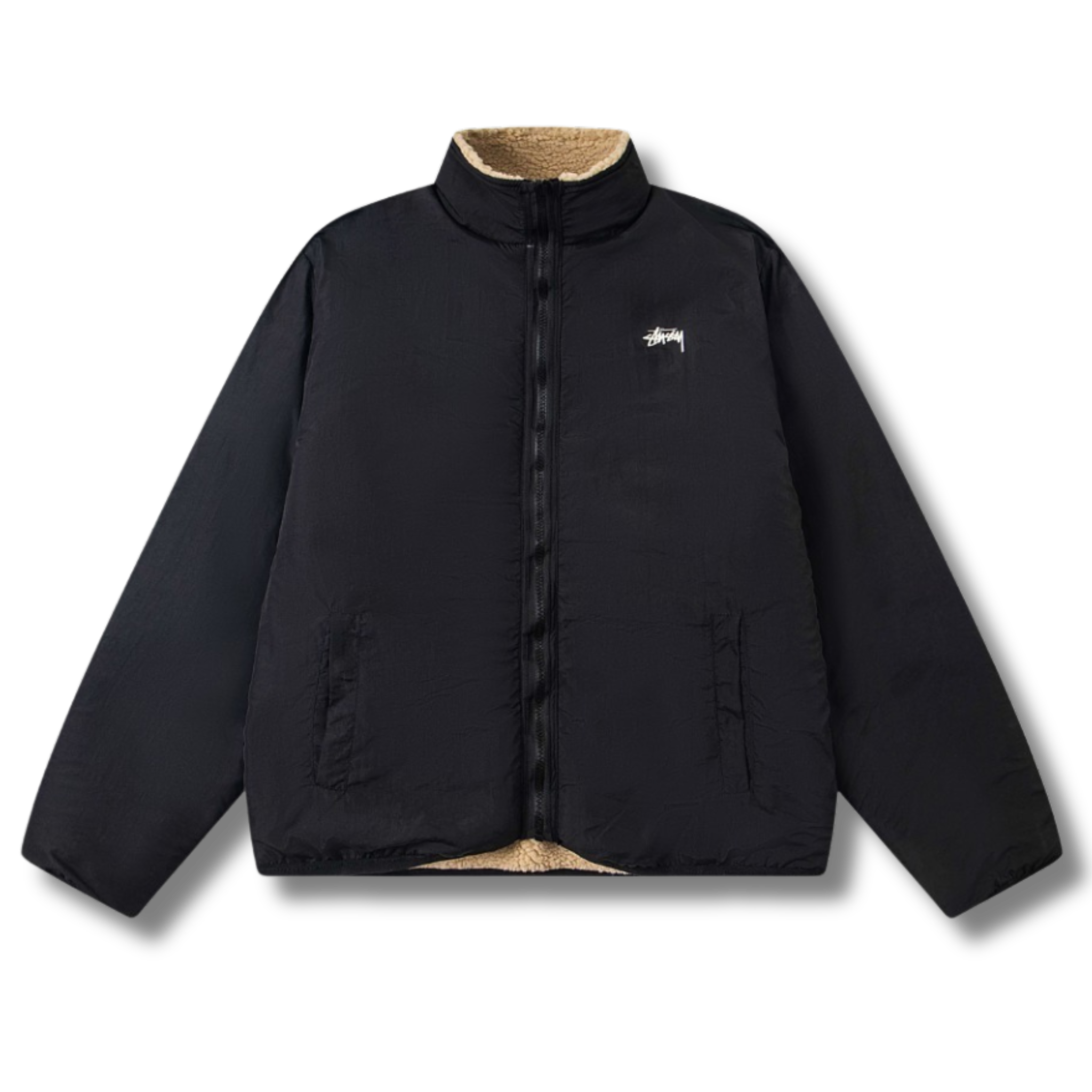 Stu Jacket Double sided Black w Cream