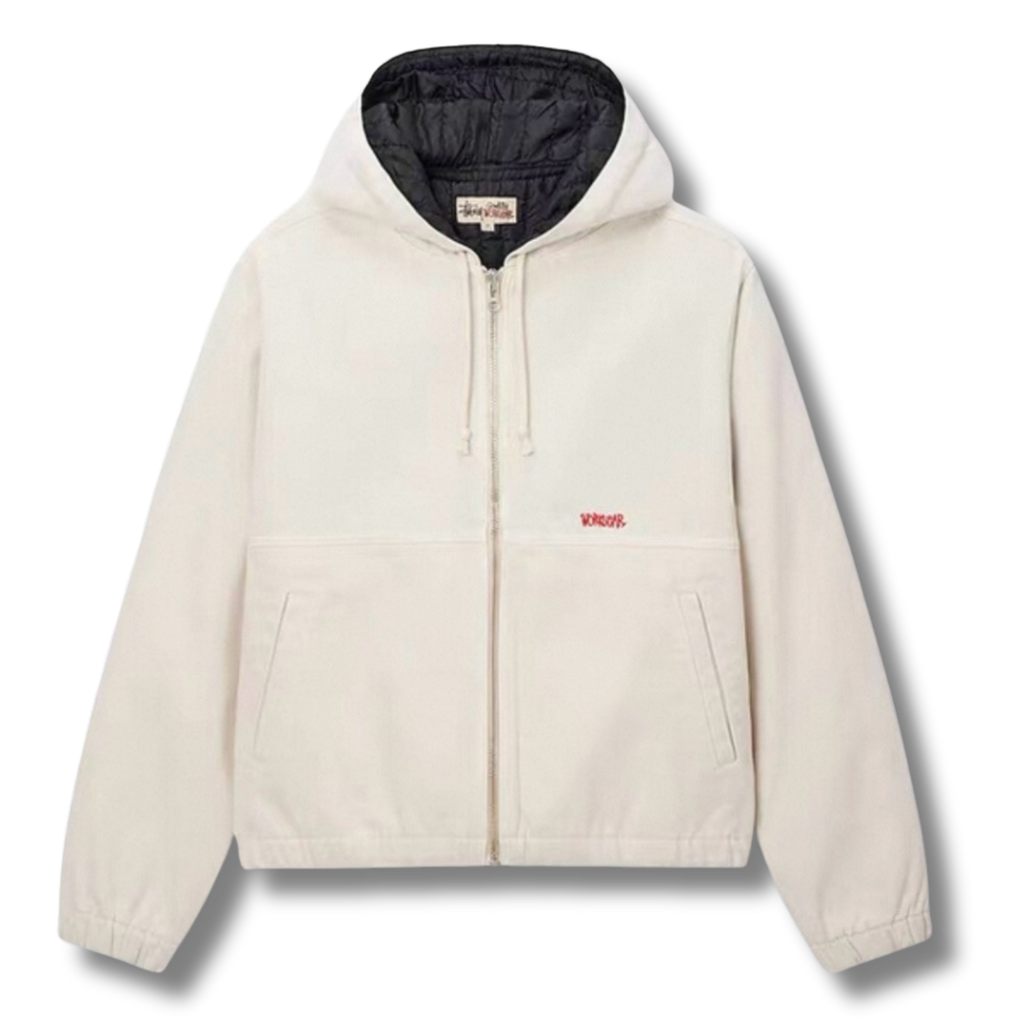 Stu Jacket White w Black inside