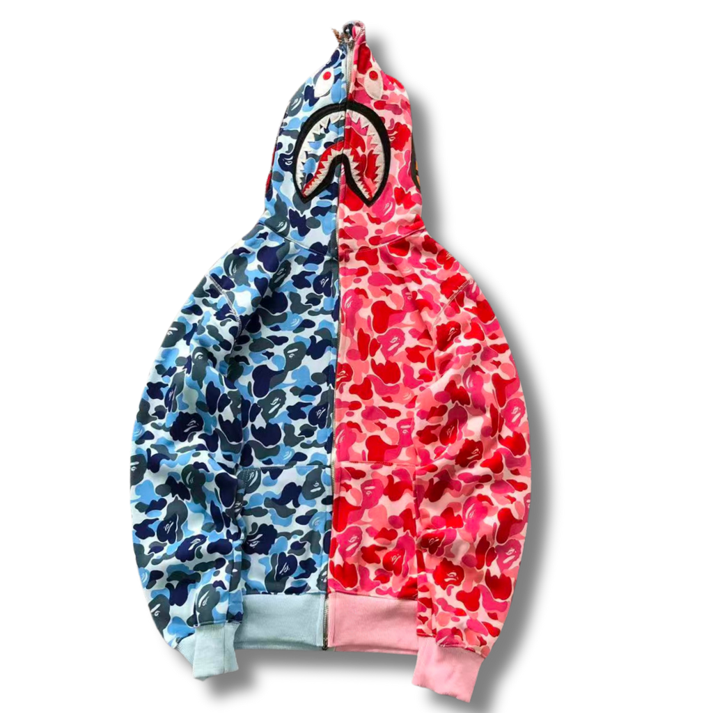 Ape Hoodie split cotton candy