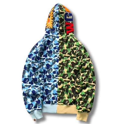 Ape Hoodie split Earth & sea