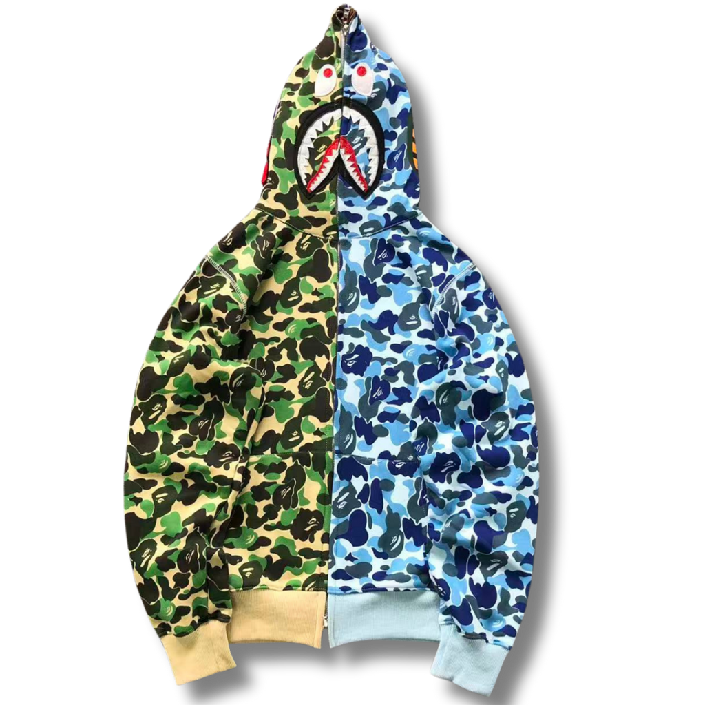 Ape Hoodie split Earth & sea