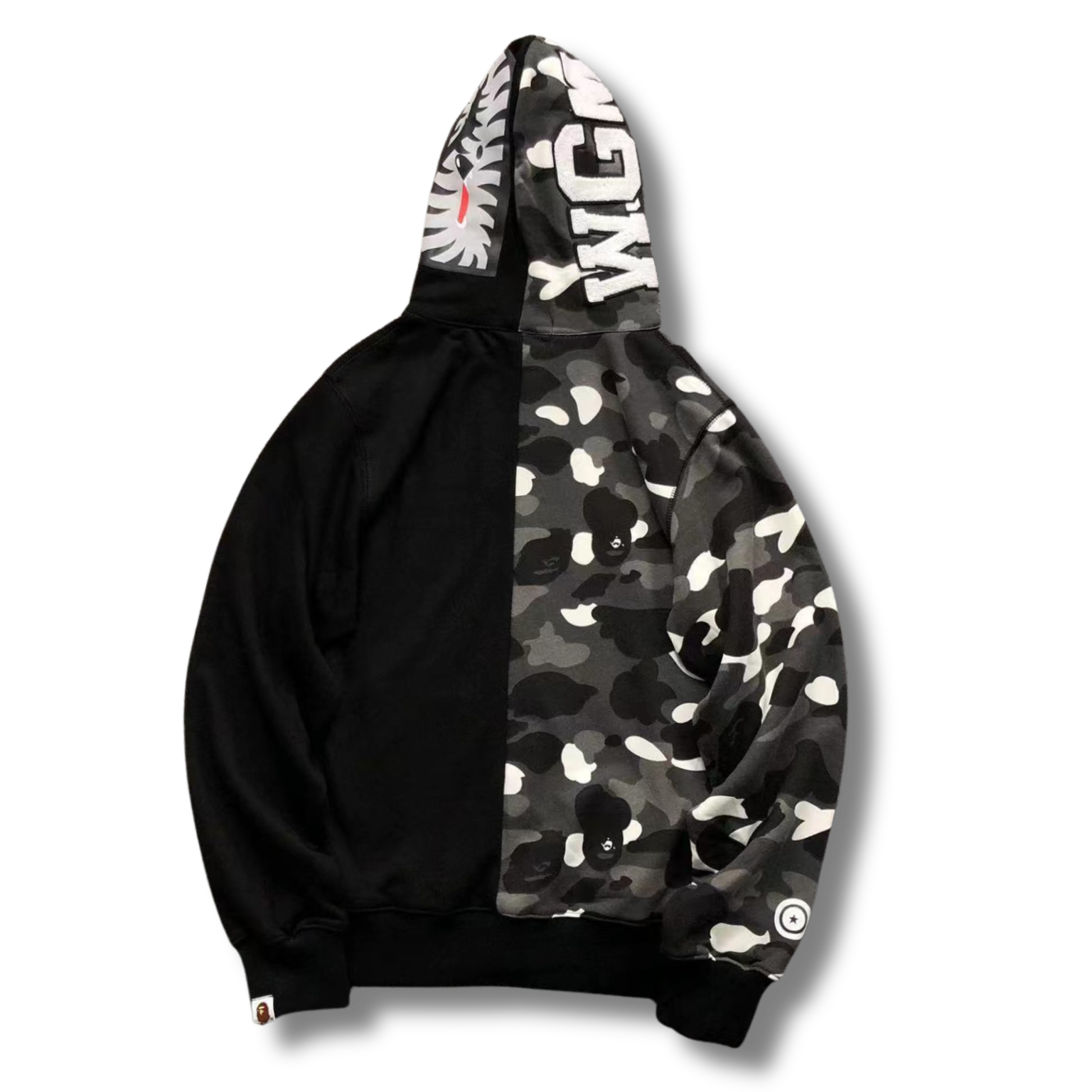 Ape Hoodie split Tv Black