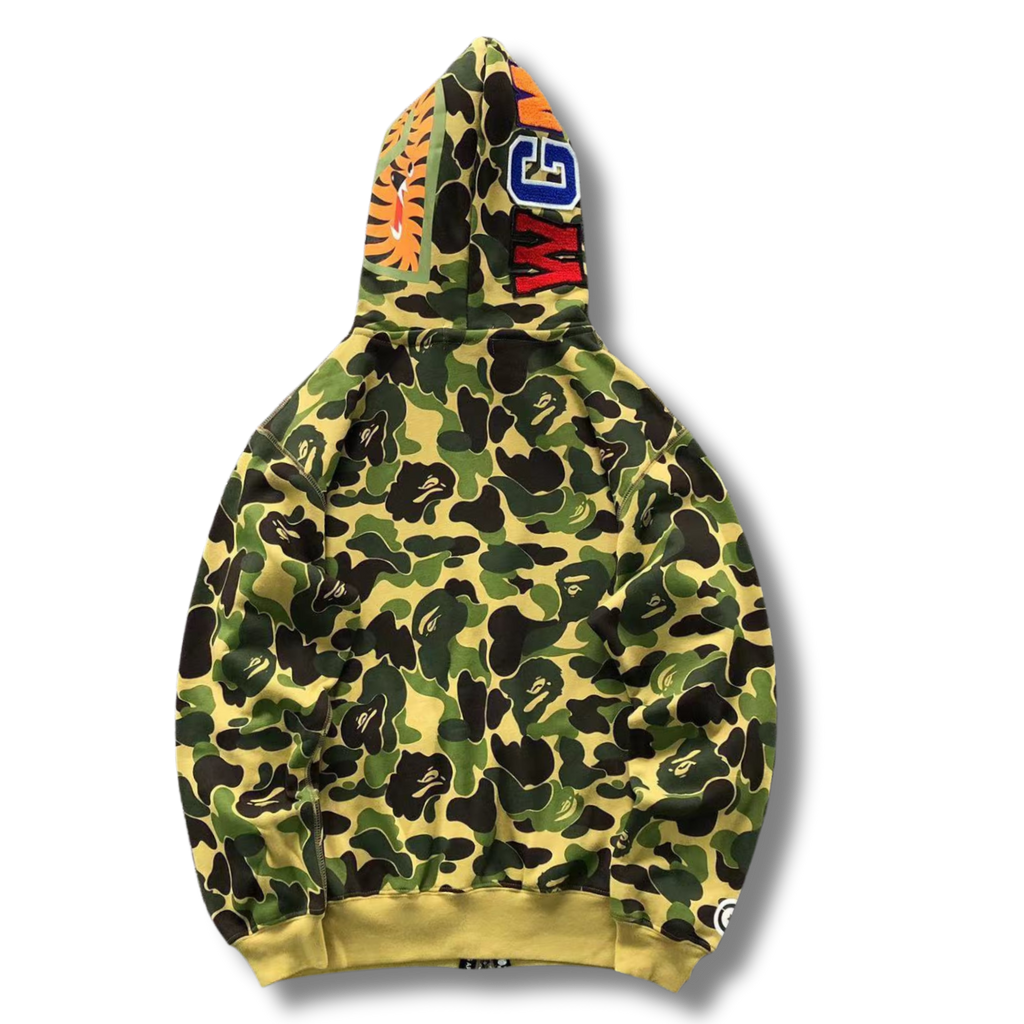 Ape Hoodie Moss Leopard