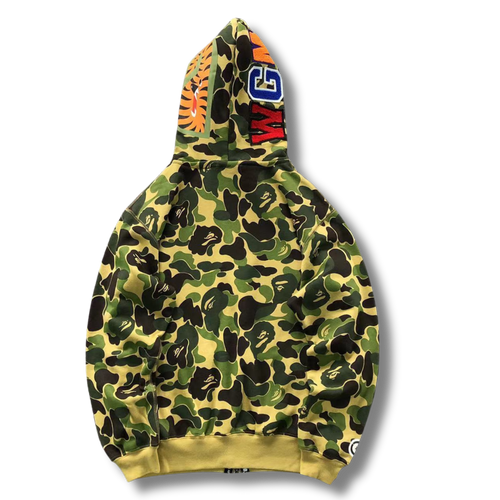 Ape Hoodie Moss Leopard