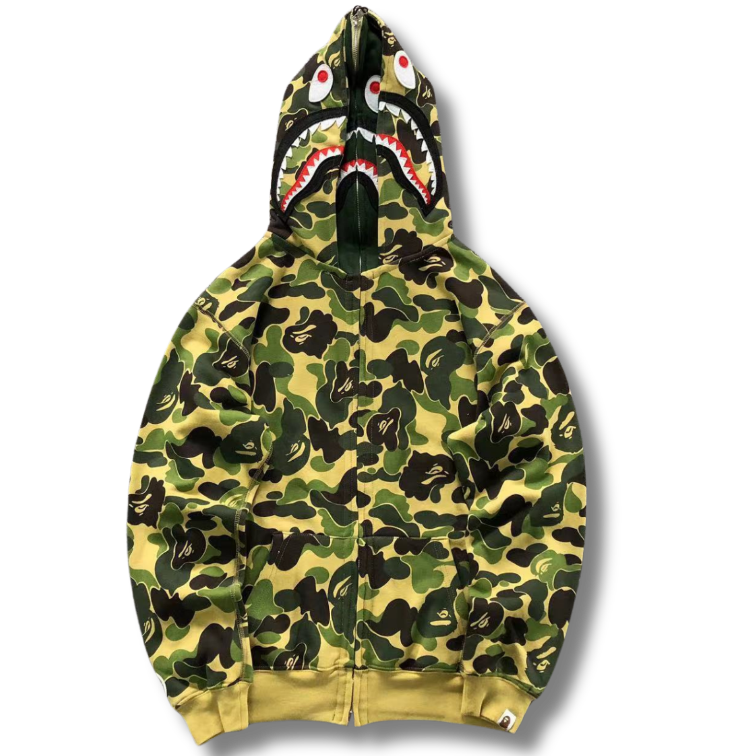 Ape Hoodie Moss Leopard