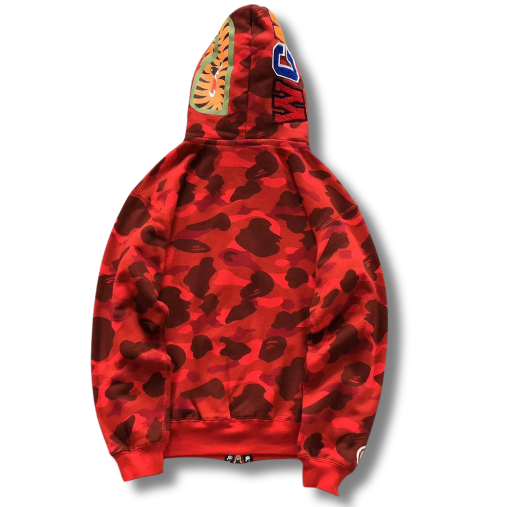 Ape Hoodie Lava Leopard