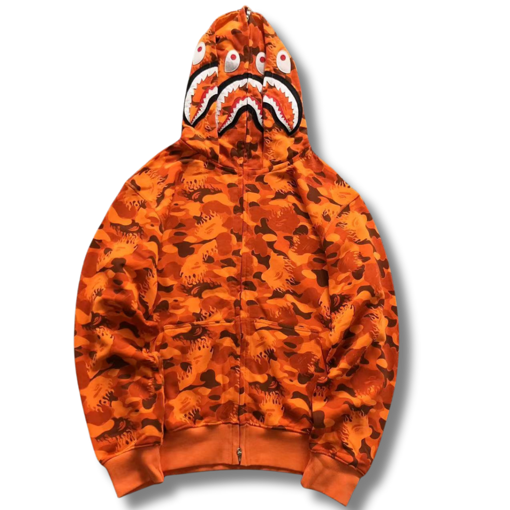 Ape Hoodie Fire Leopard