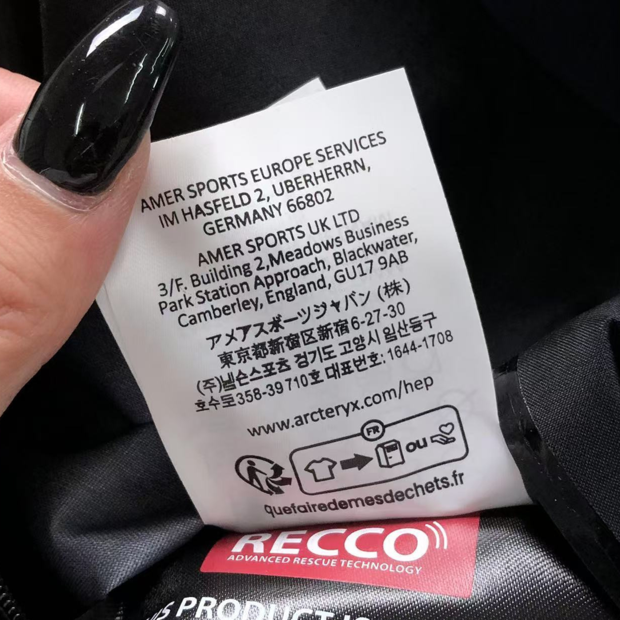 Arc' Rain Coat Blue/Black