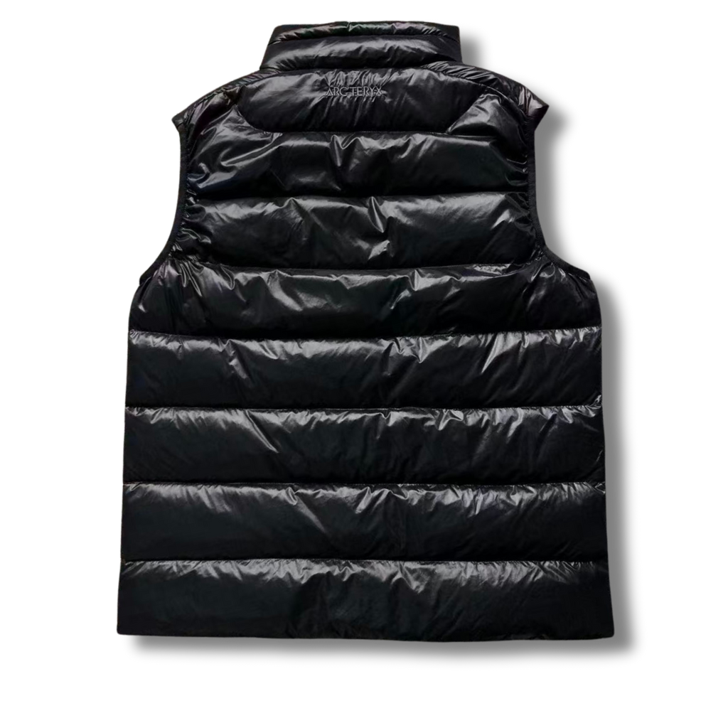 Arc' Vest Shiny material Black
