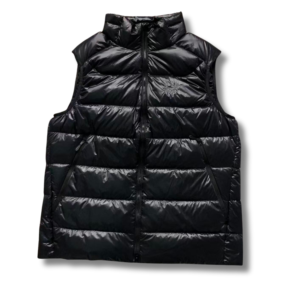 Arc' Vest Shiny material Black