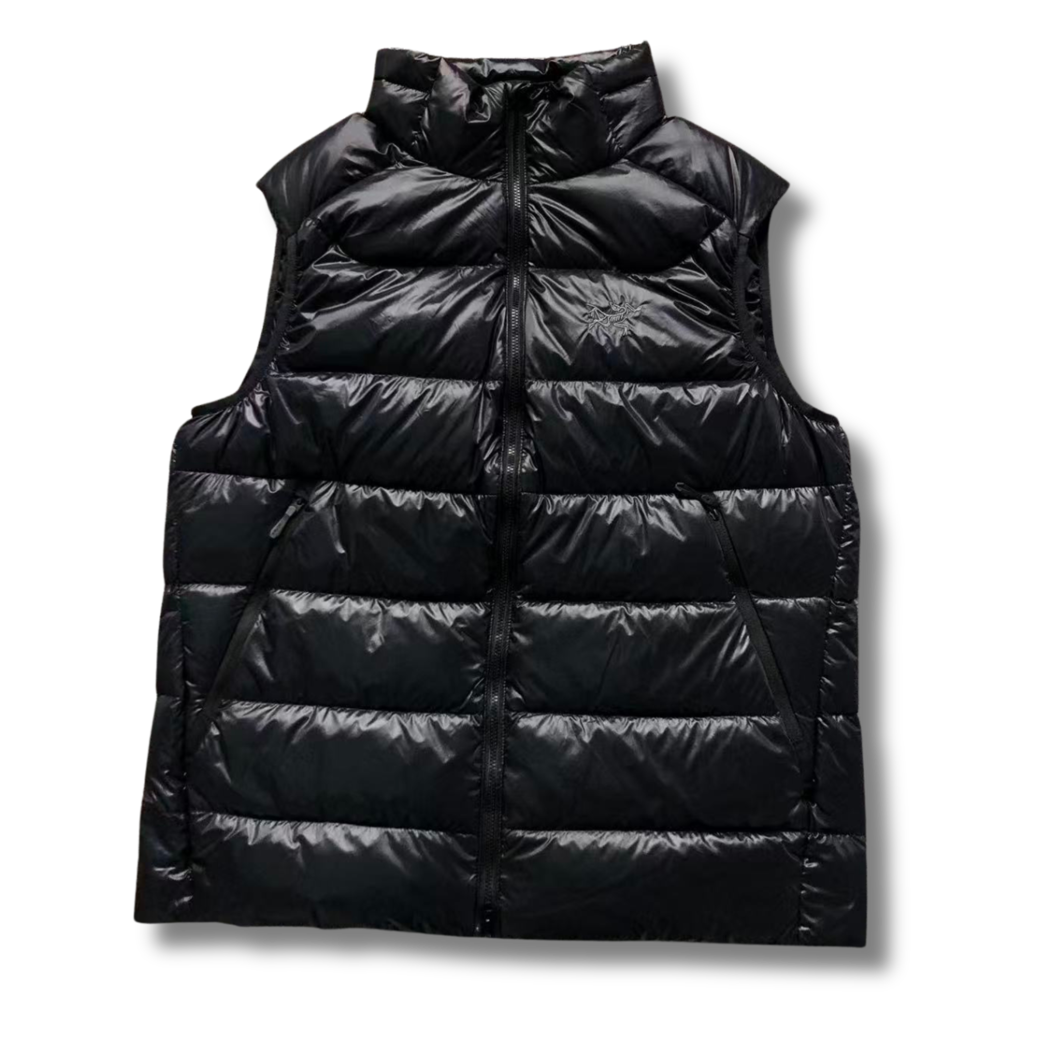 Arc' Vest Shiny material Black