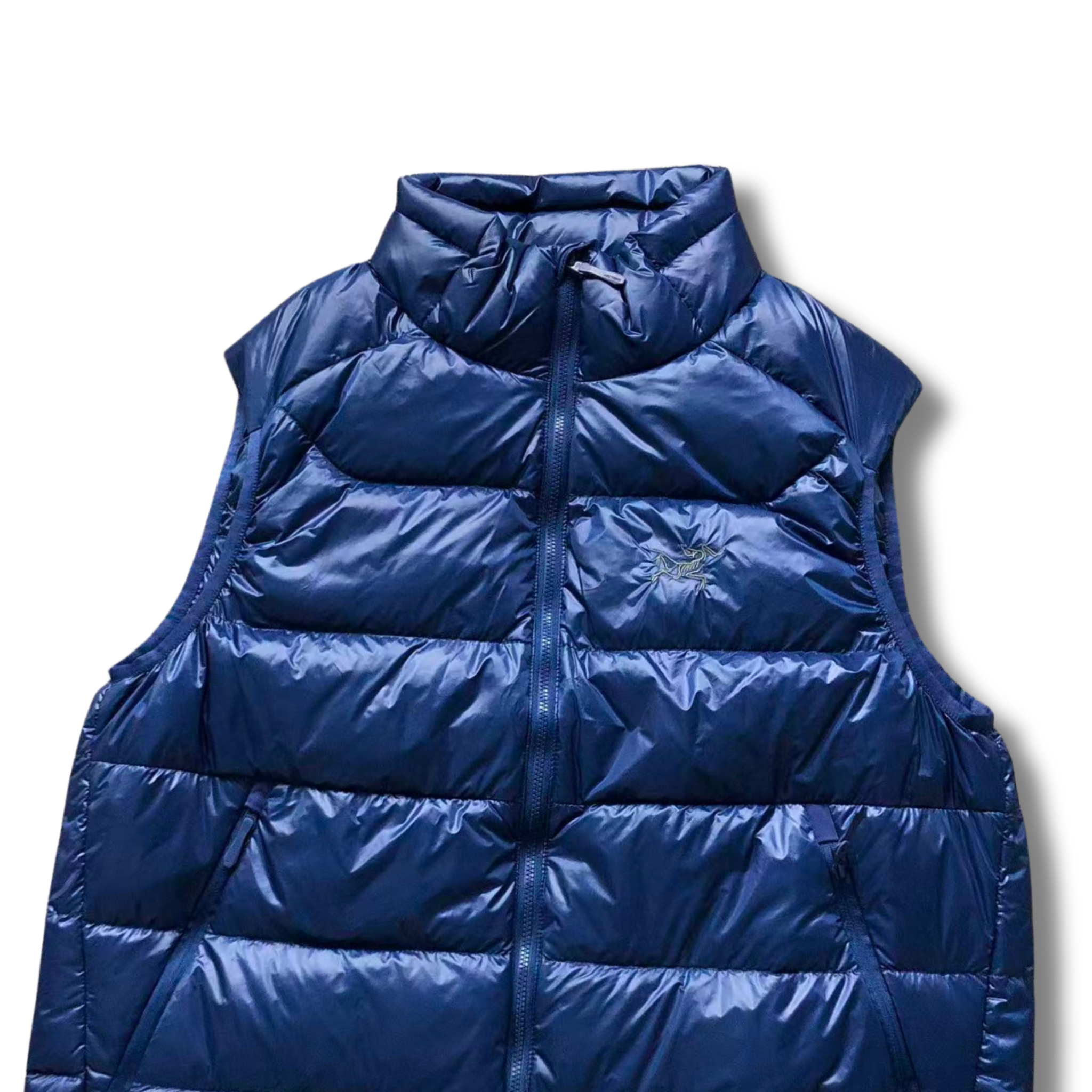 Arc' Vest Shiny material Blue