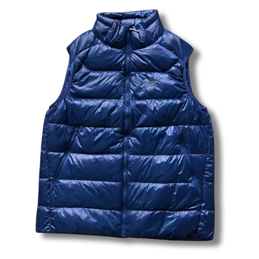 Arc' Vest Shiny material Blue