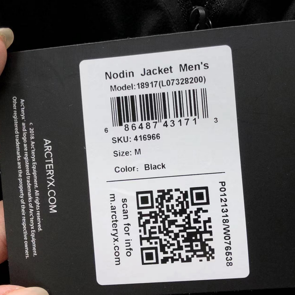 Arc' Jacket no hood Black