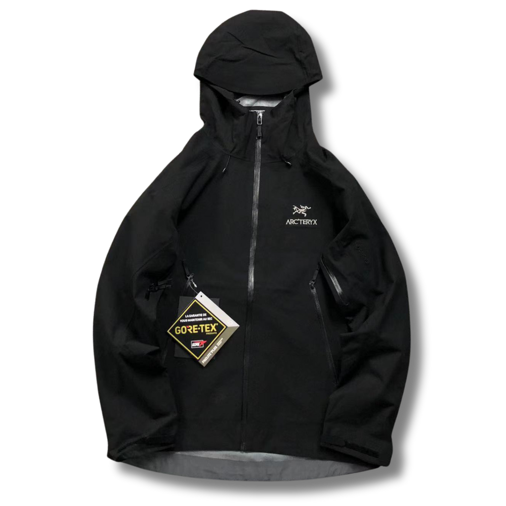 Arc' Jacket Black with Silver inside