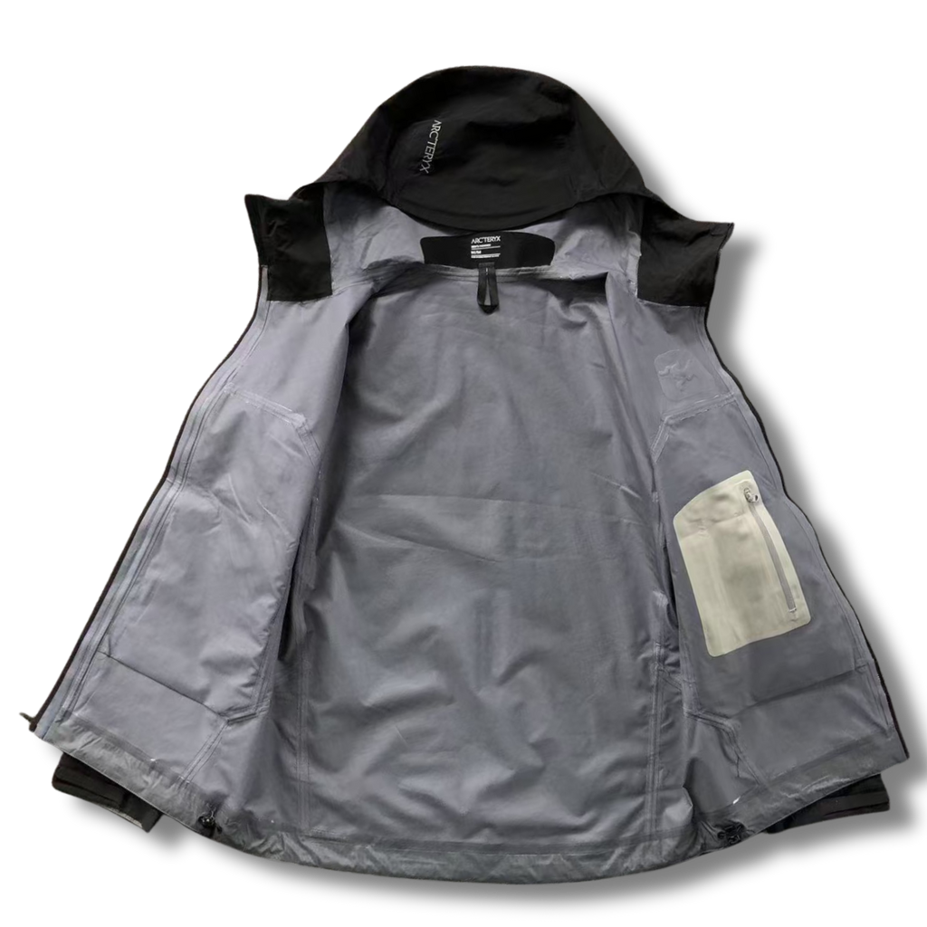 Arc' Jacket Black with Gray inside