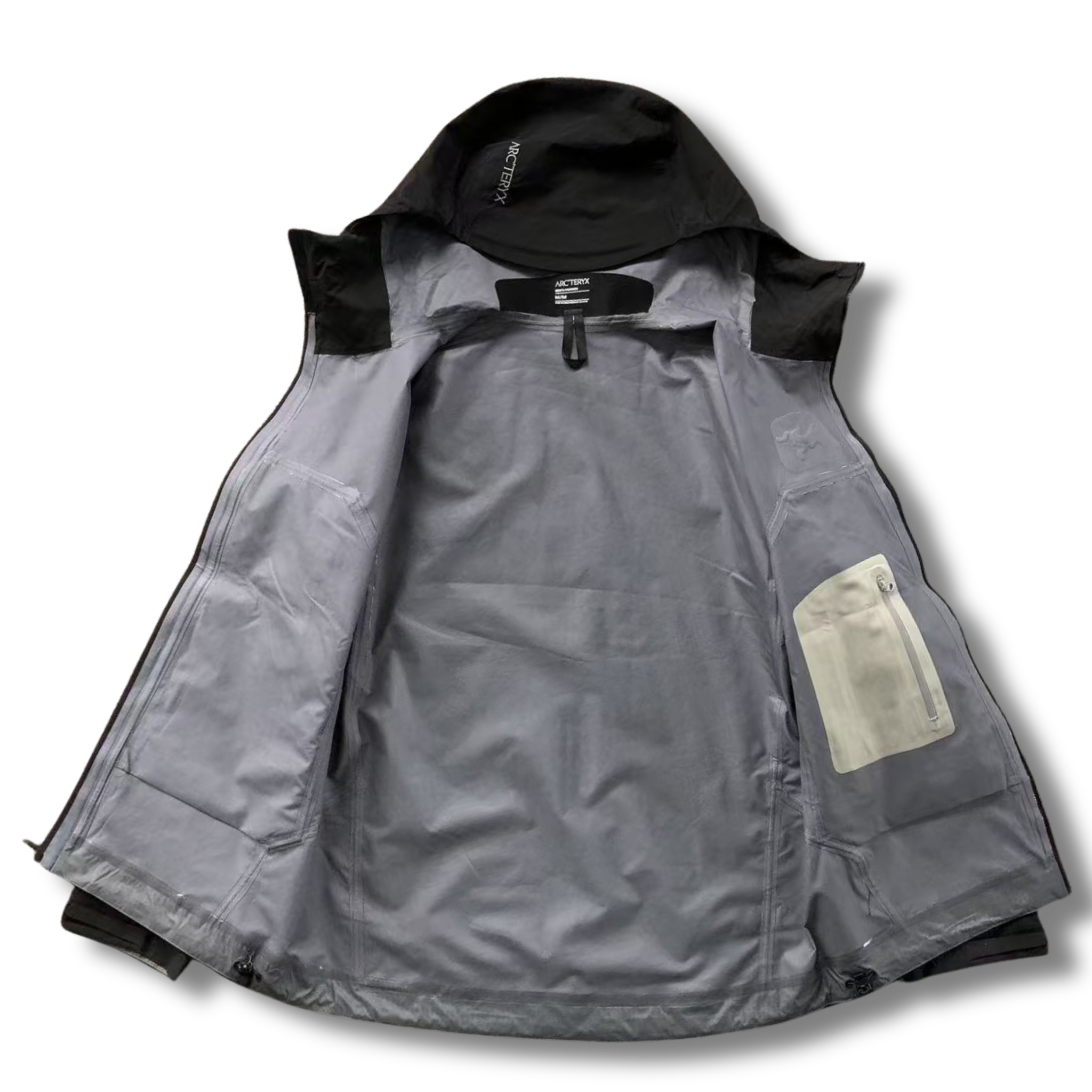 Arc' Jacket Black with Gray inside