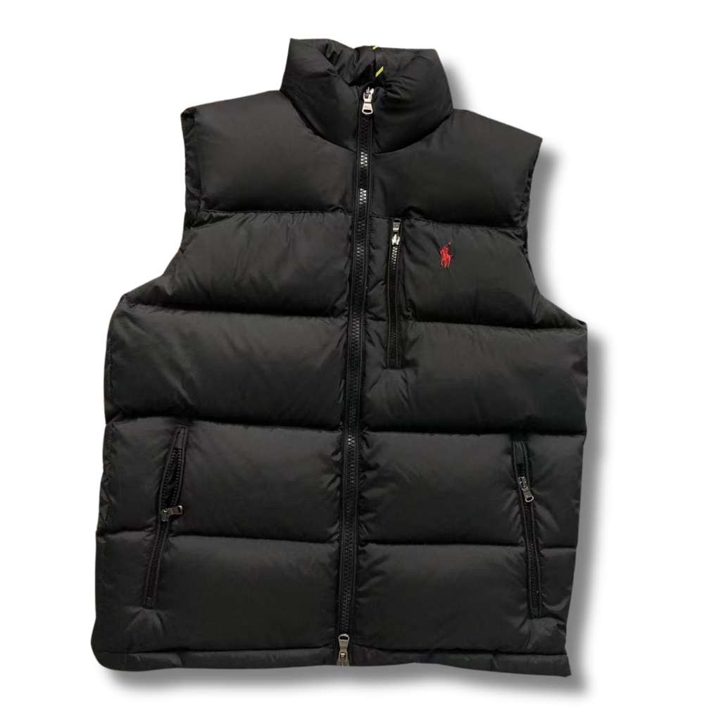 Ralph L Vest Black w Red