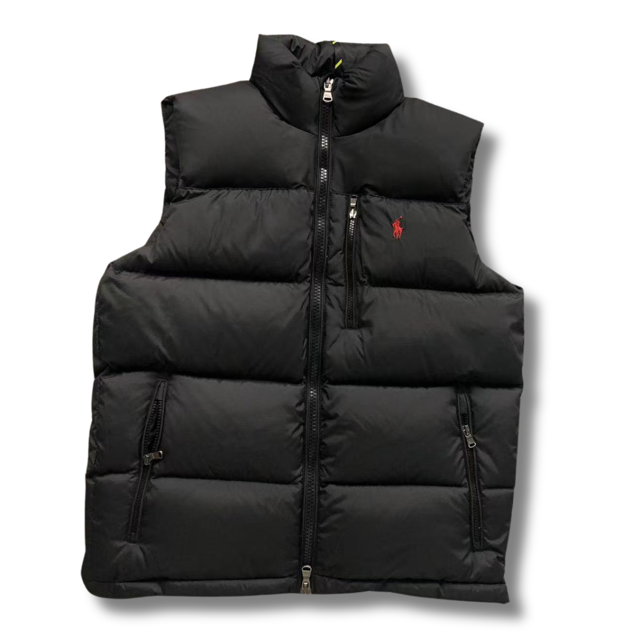 Ralph L Vest Black w Red