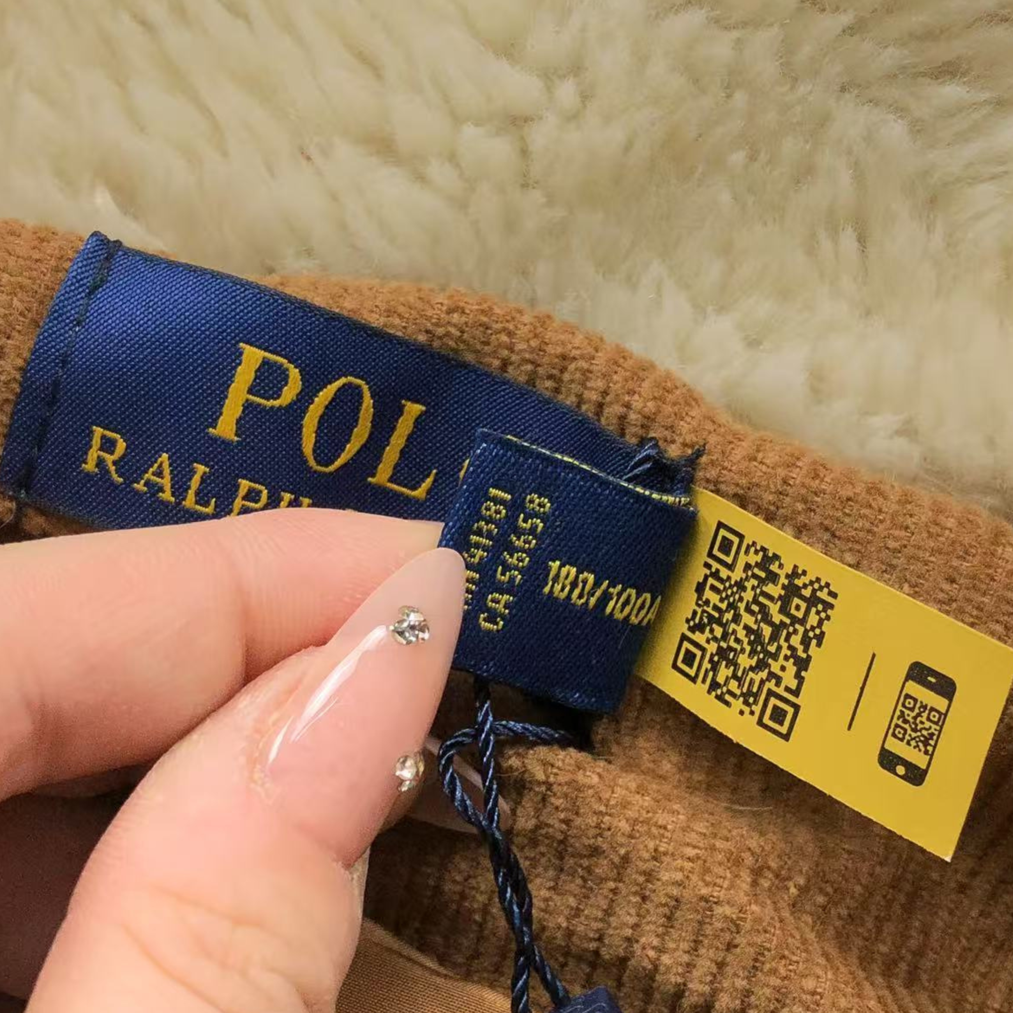 Ralph L Jacket Brown w White fur