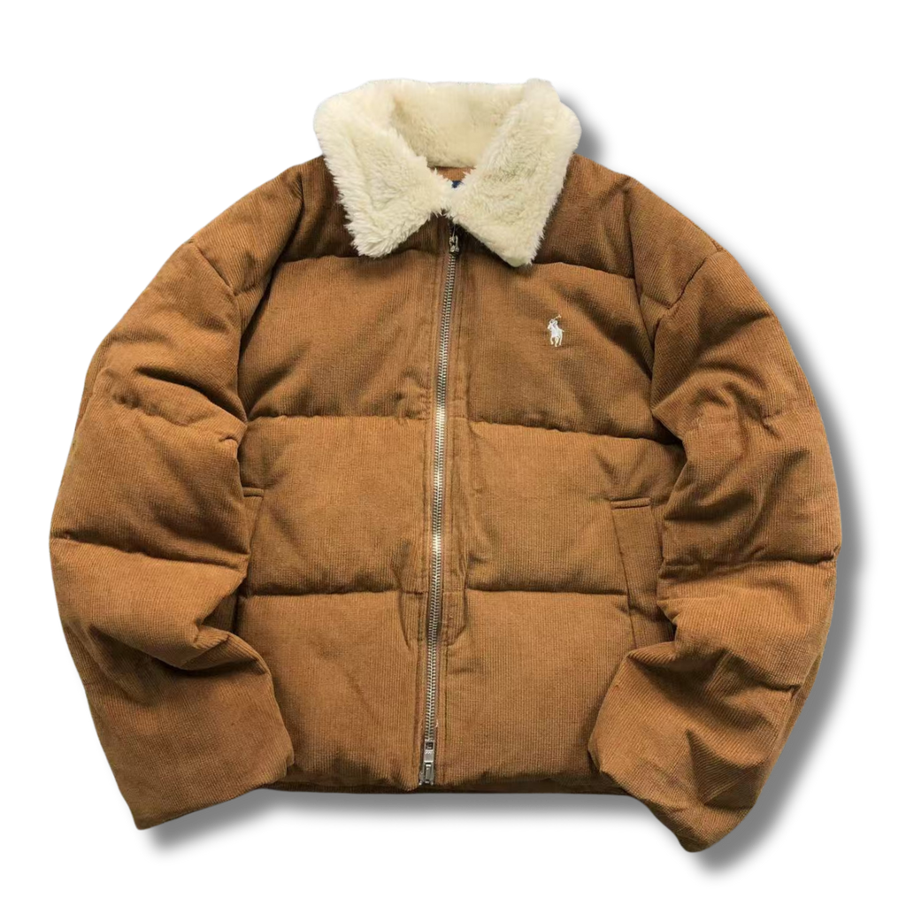 Ralph L Jacket Brown w White fur