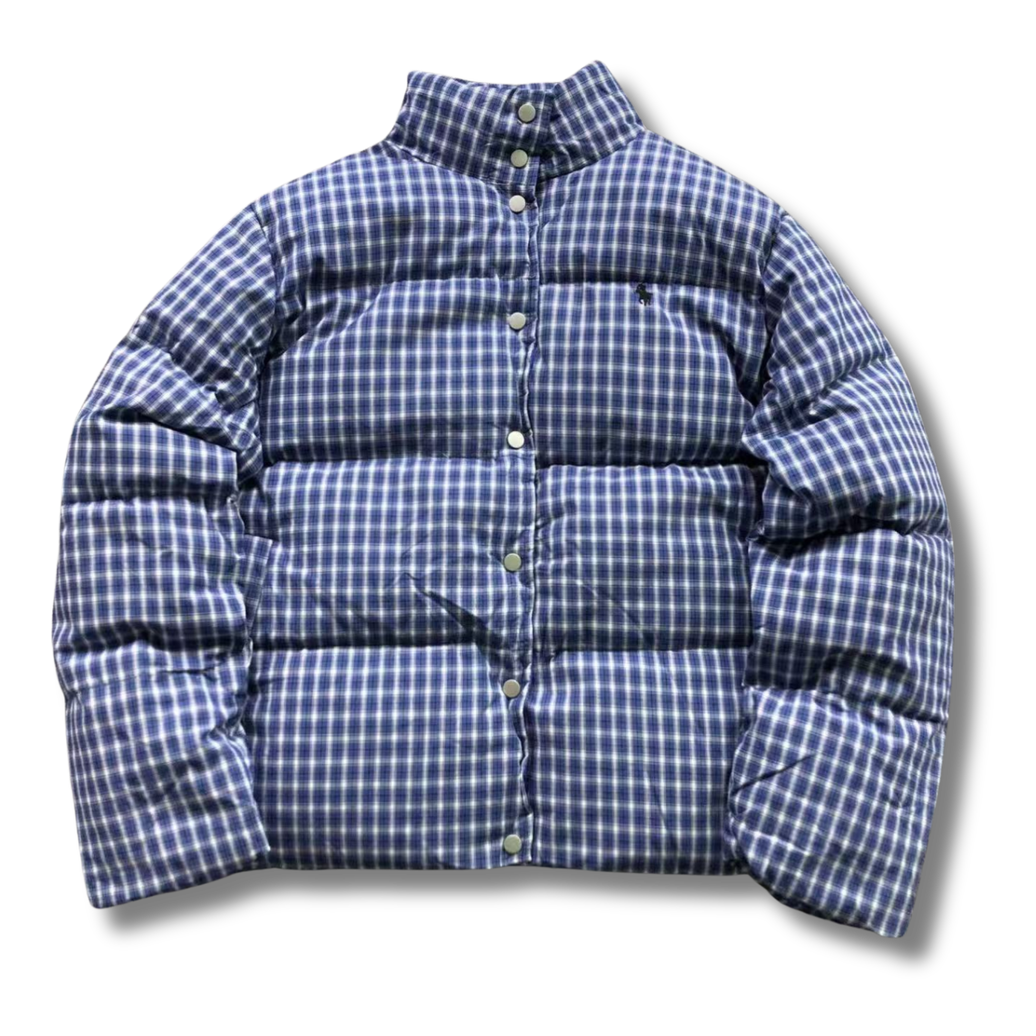 Ralph L Jacket Checkered Blue w White