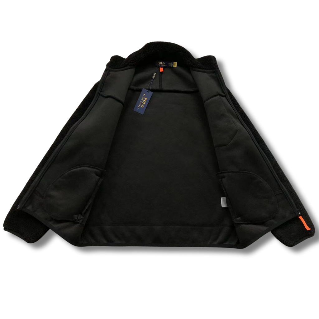 Ralph L Jacket Black w Orange element