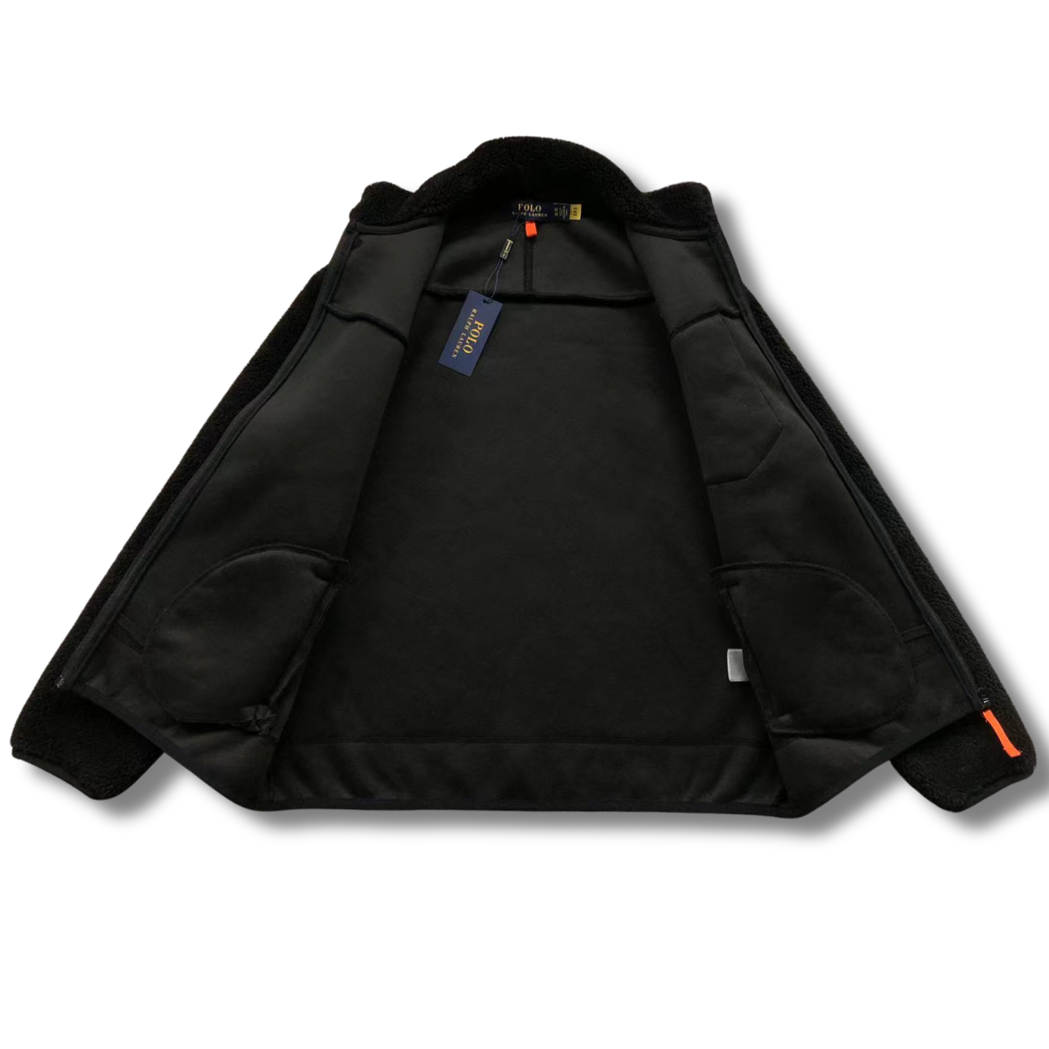 Ralph L Jacket Black w Orange element