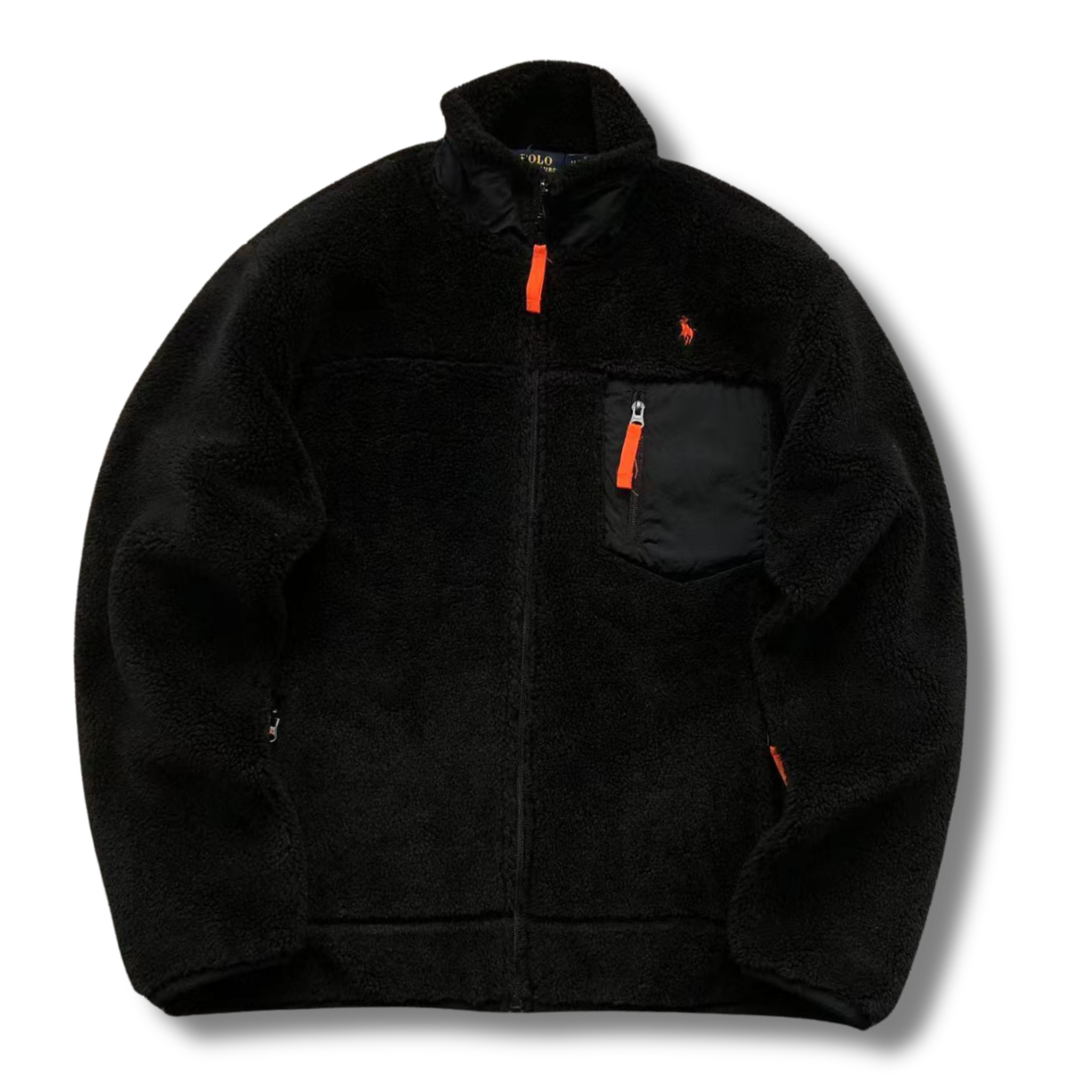 Ralph L Jacket Black w Orange element