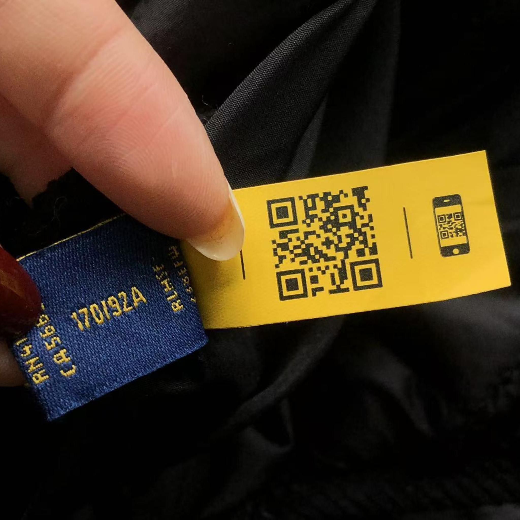 Ralph L Jacket Black w Squares