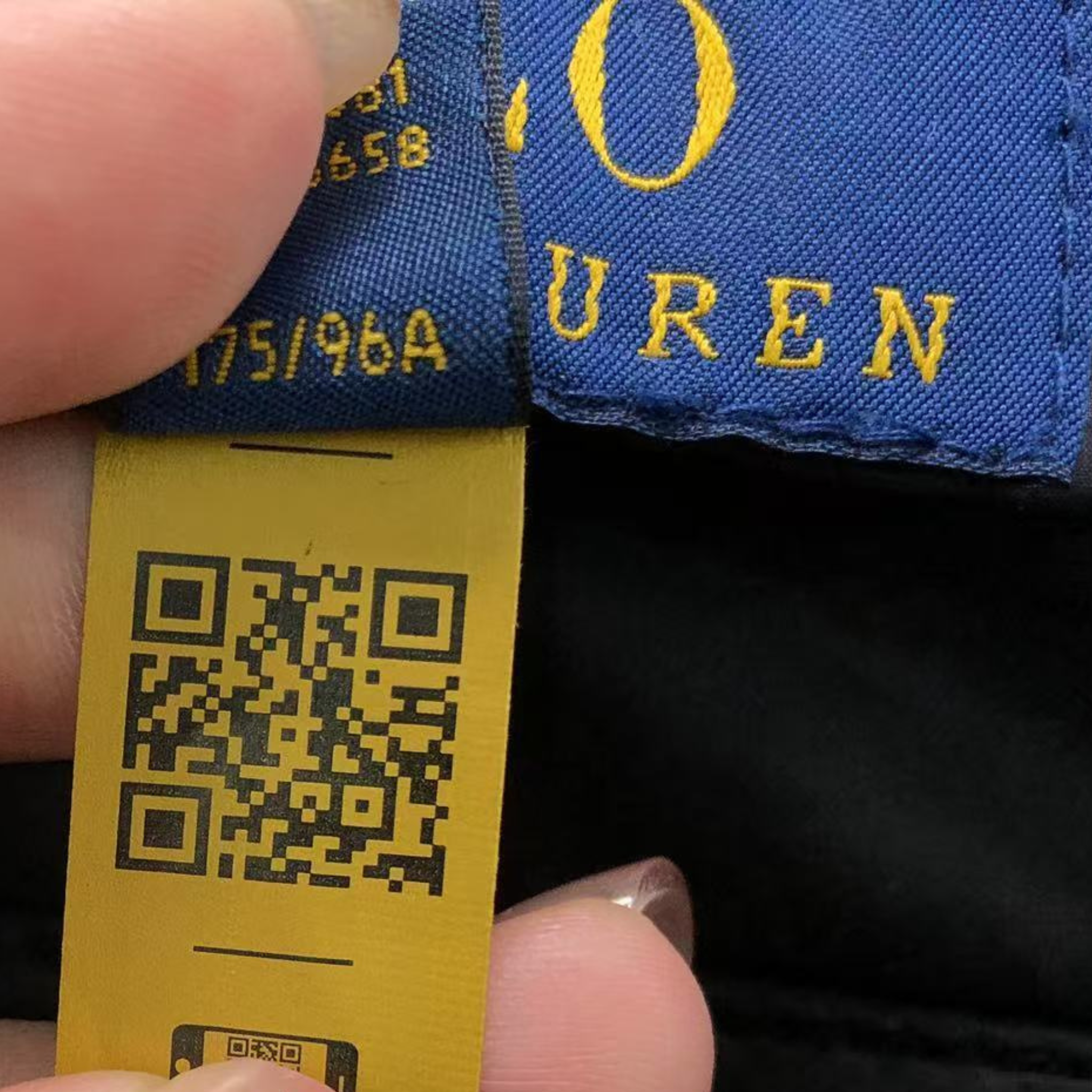 Ralph L Jacket Black w Romb pattern