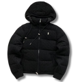 Ralph L Jacket Black w Cable Knit texture