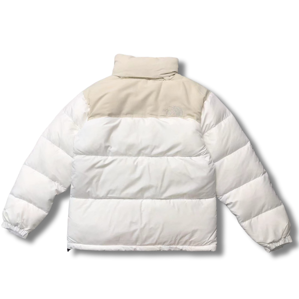 The N Face Jacket White w Beige