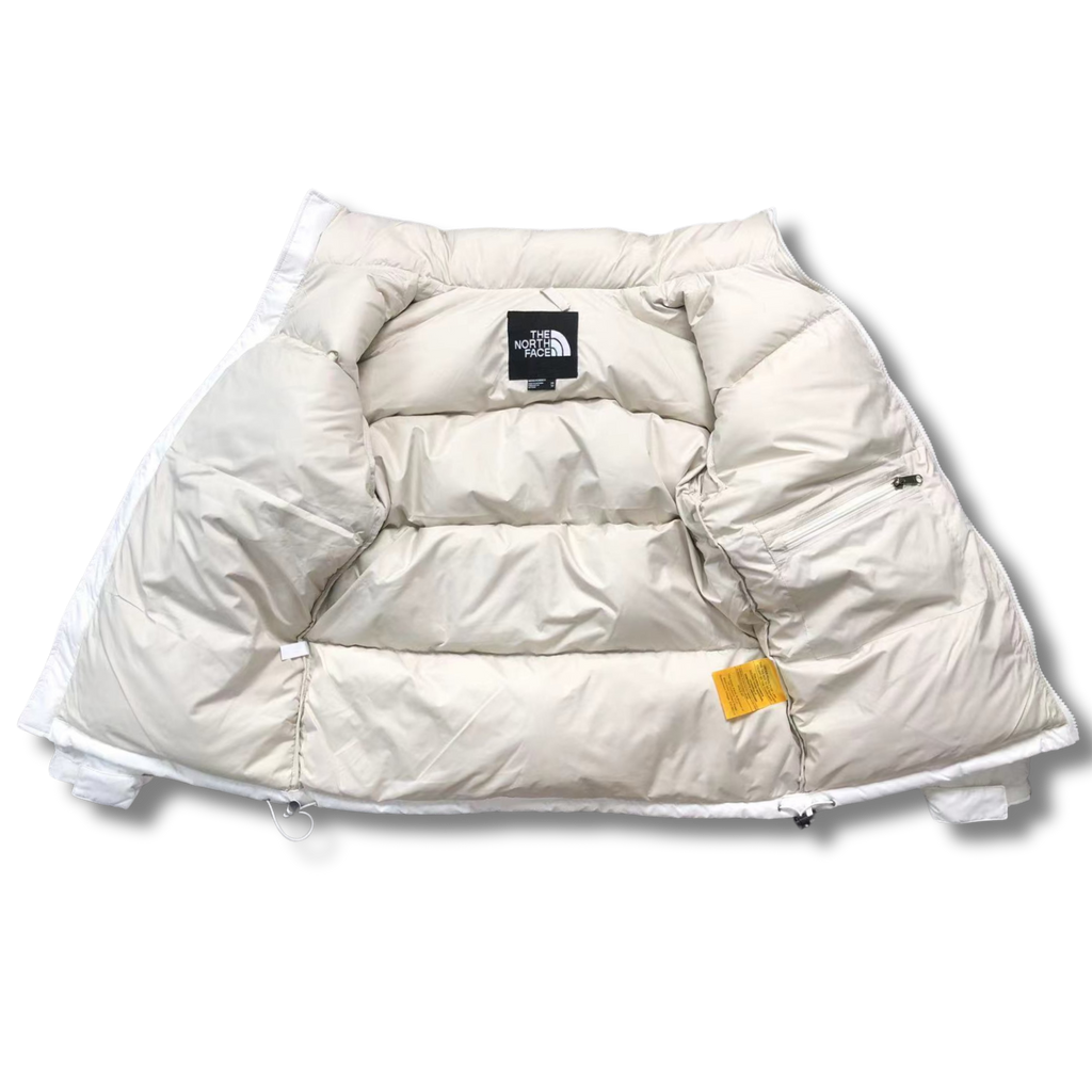 The N Face Jacket White w Beige