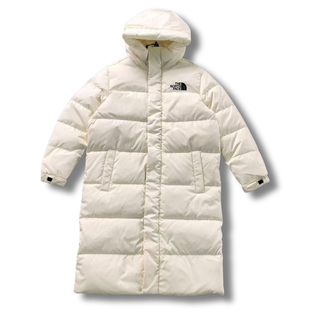The N Face Long Jacket White