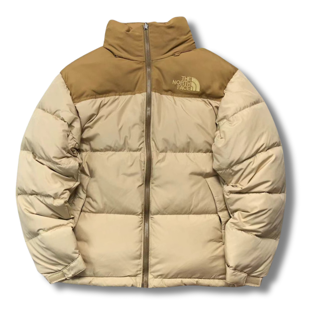 The N Face Jacket Beige w Brown