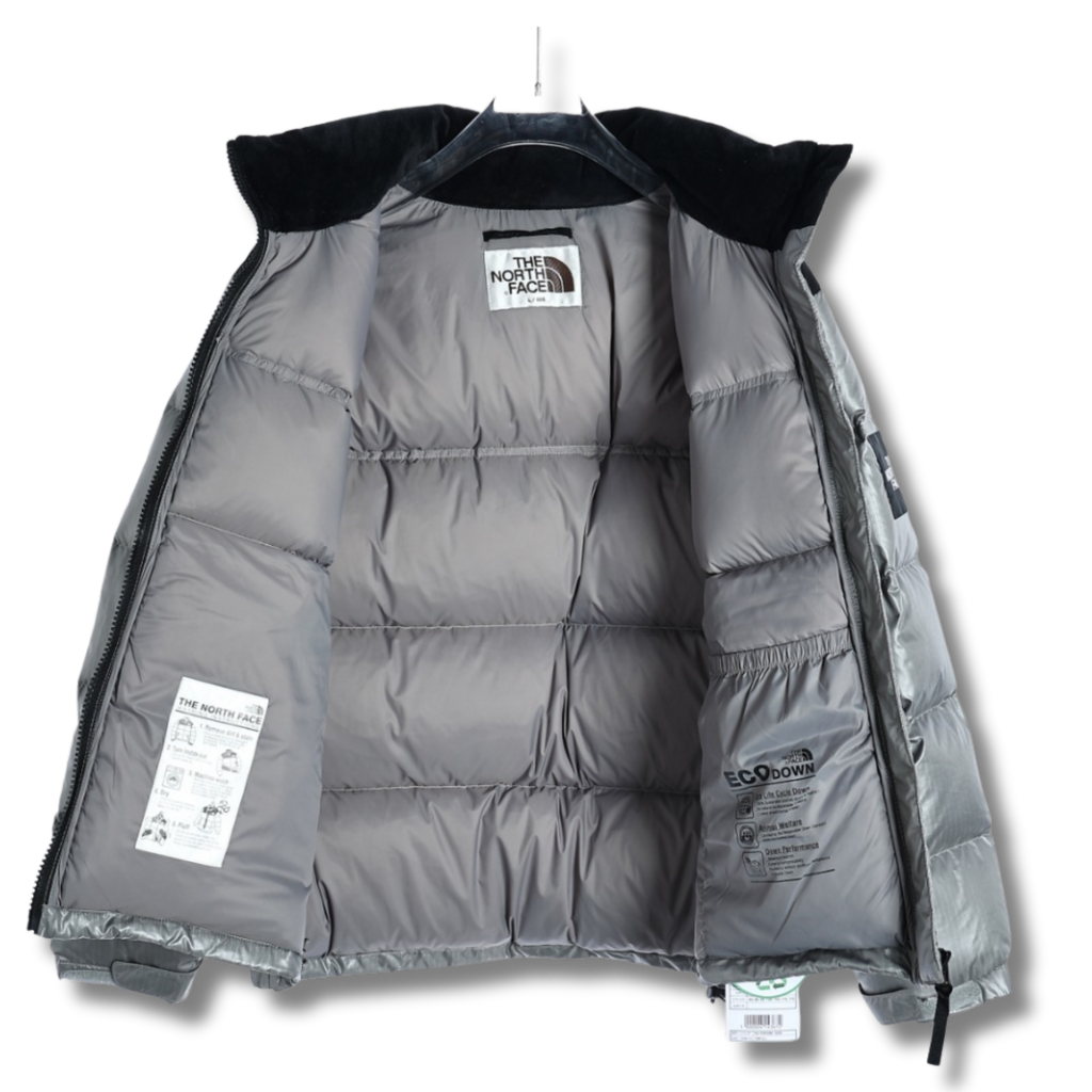 The N Face Silver w Black