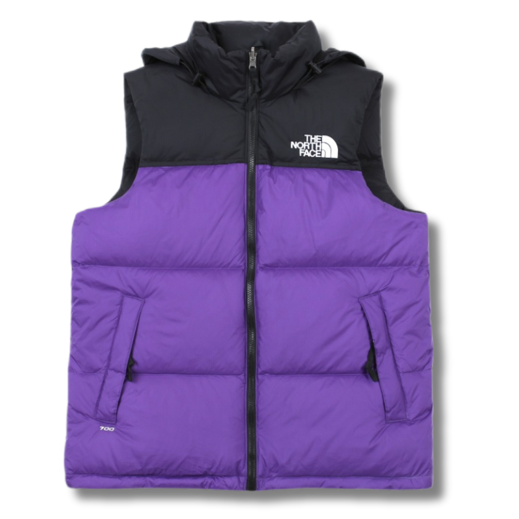 The N Face Vest Purple w Black