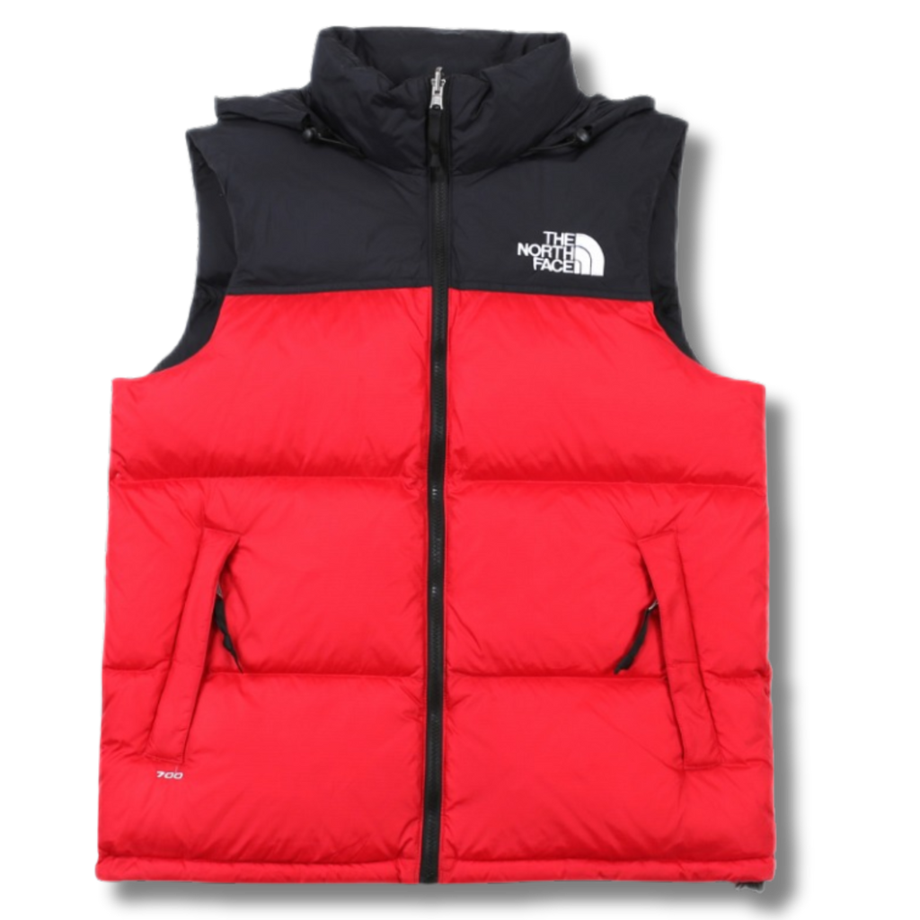 The N Face Vest Red w Black