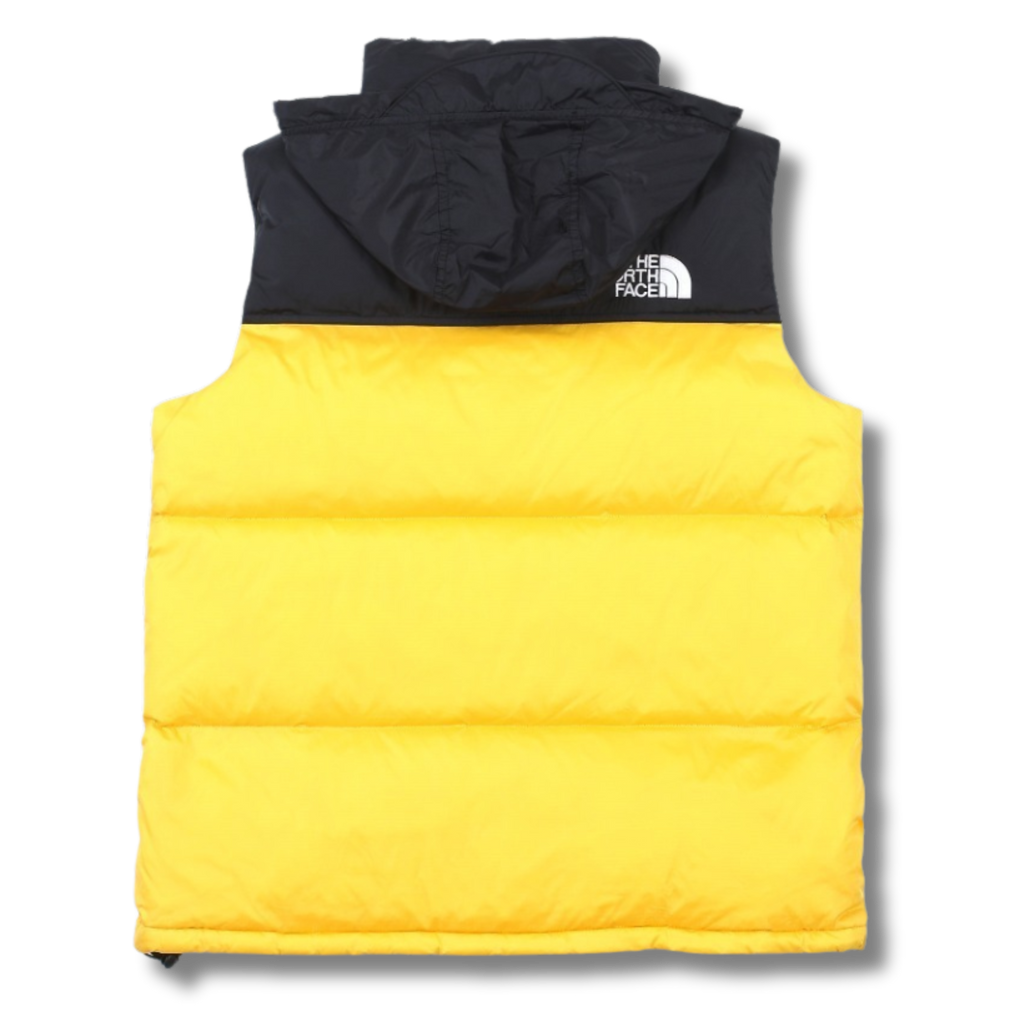 The N Face Vest Yellow w Black