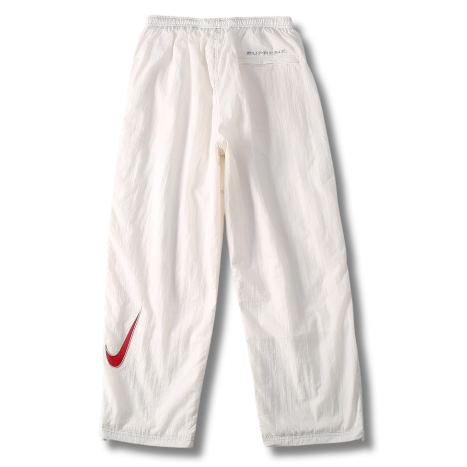 Nice Pants White w Red