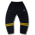 Cortez Sweatpants Black w yellow stripes