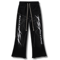 HelStar Sweatpants wide leg Black w white