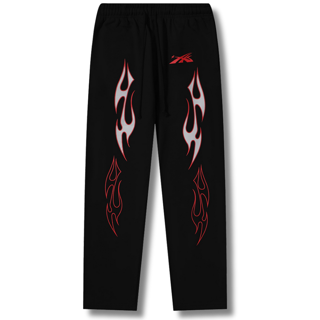 HelStar Sweatpants Flames Black
