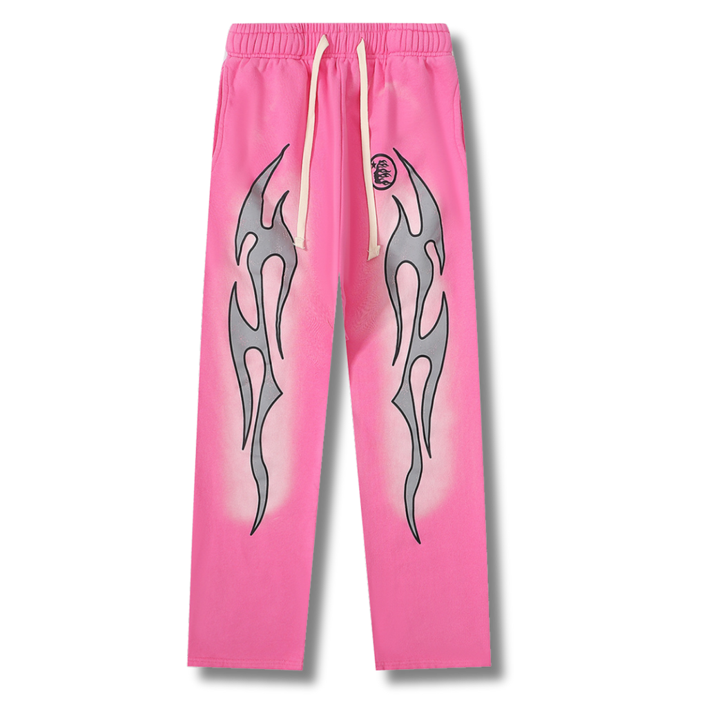 HelStar Sweatpants Flames Pink