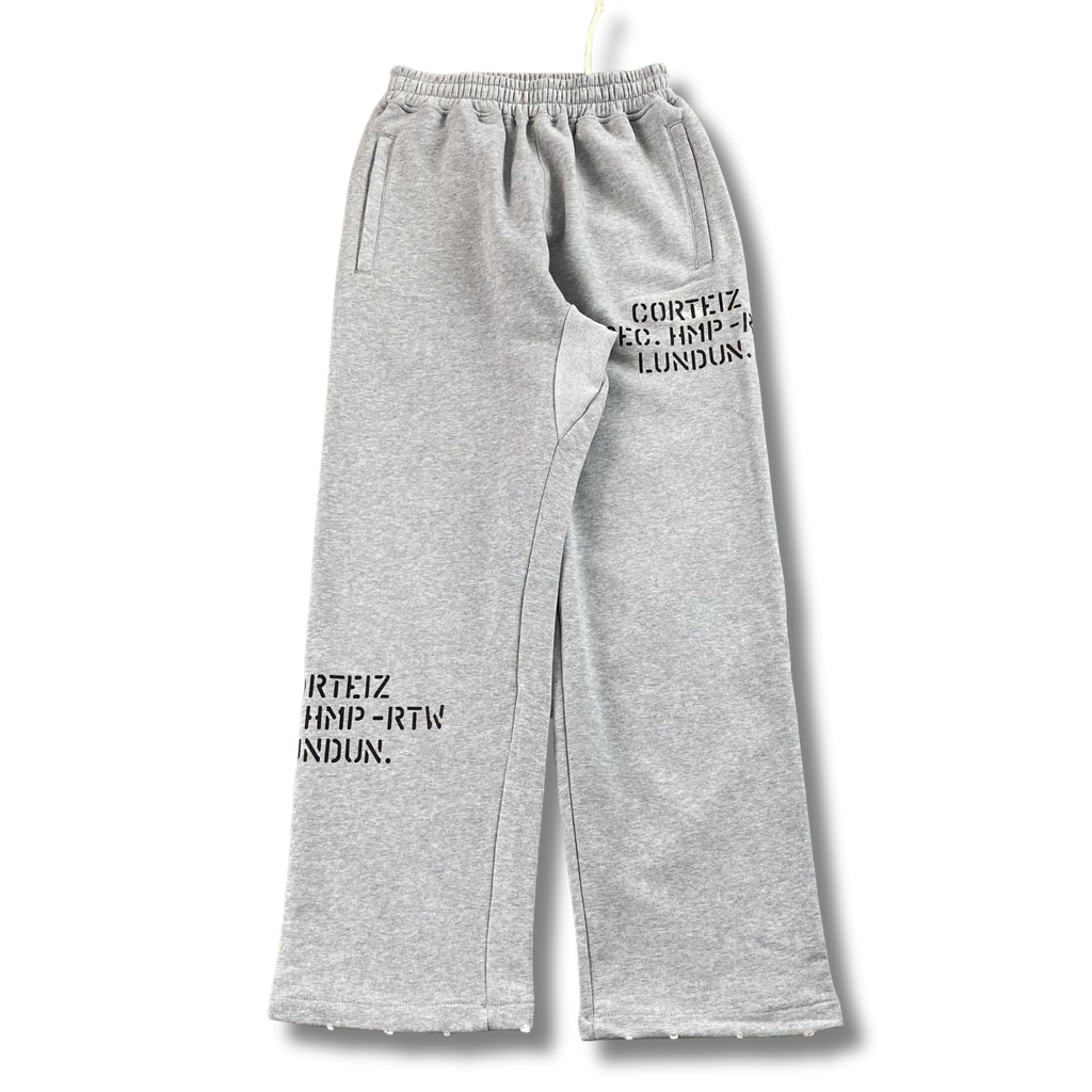 Cortez pants gray w black text