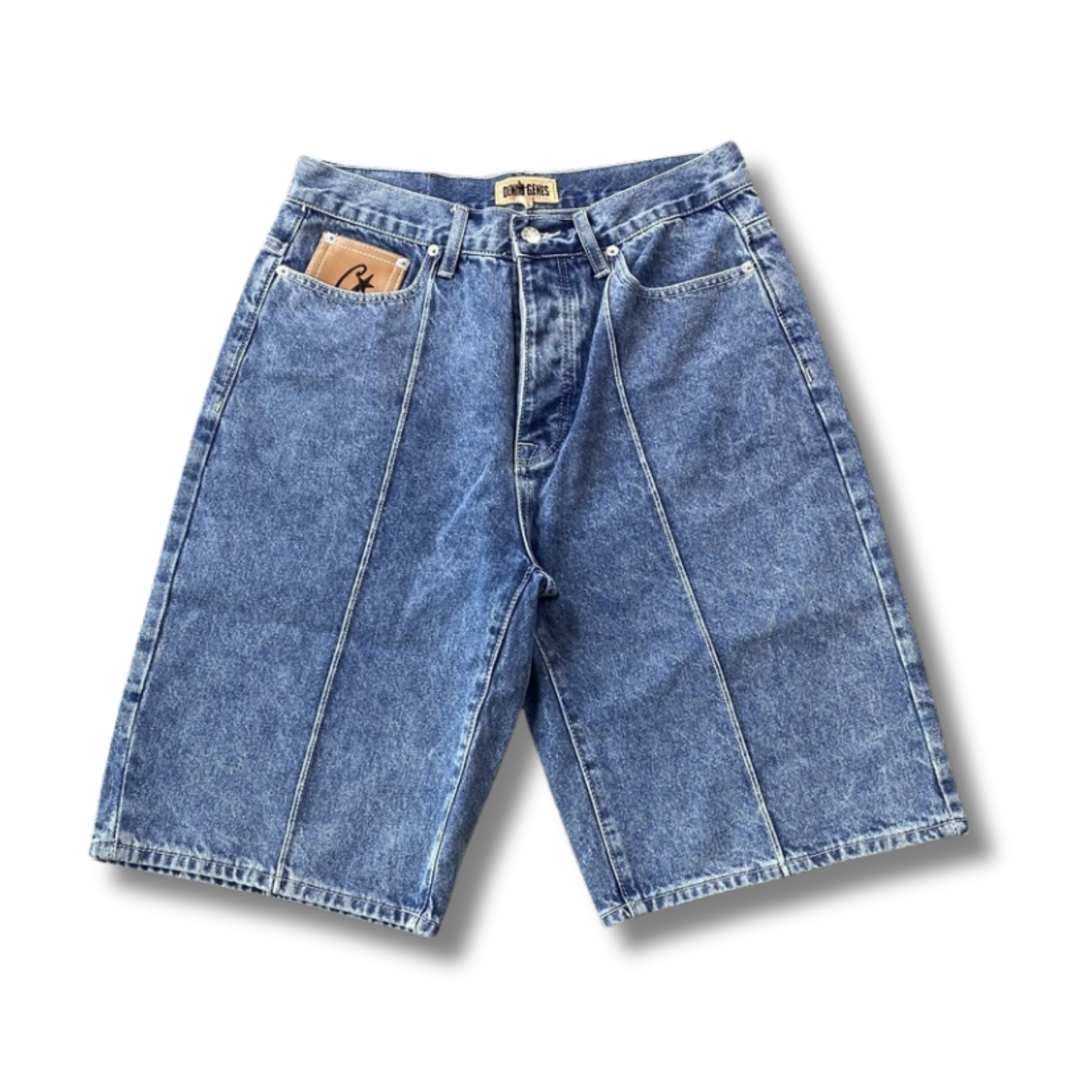 Cortez denim shorts long