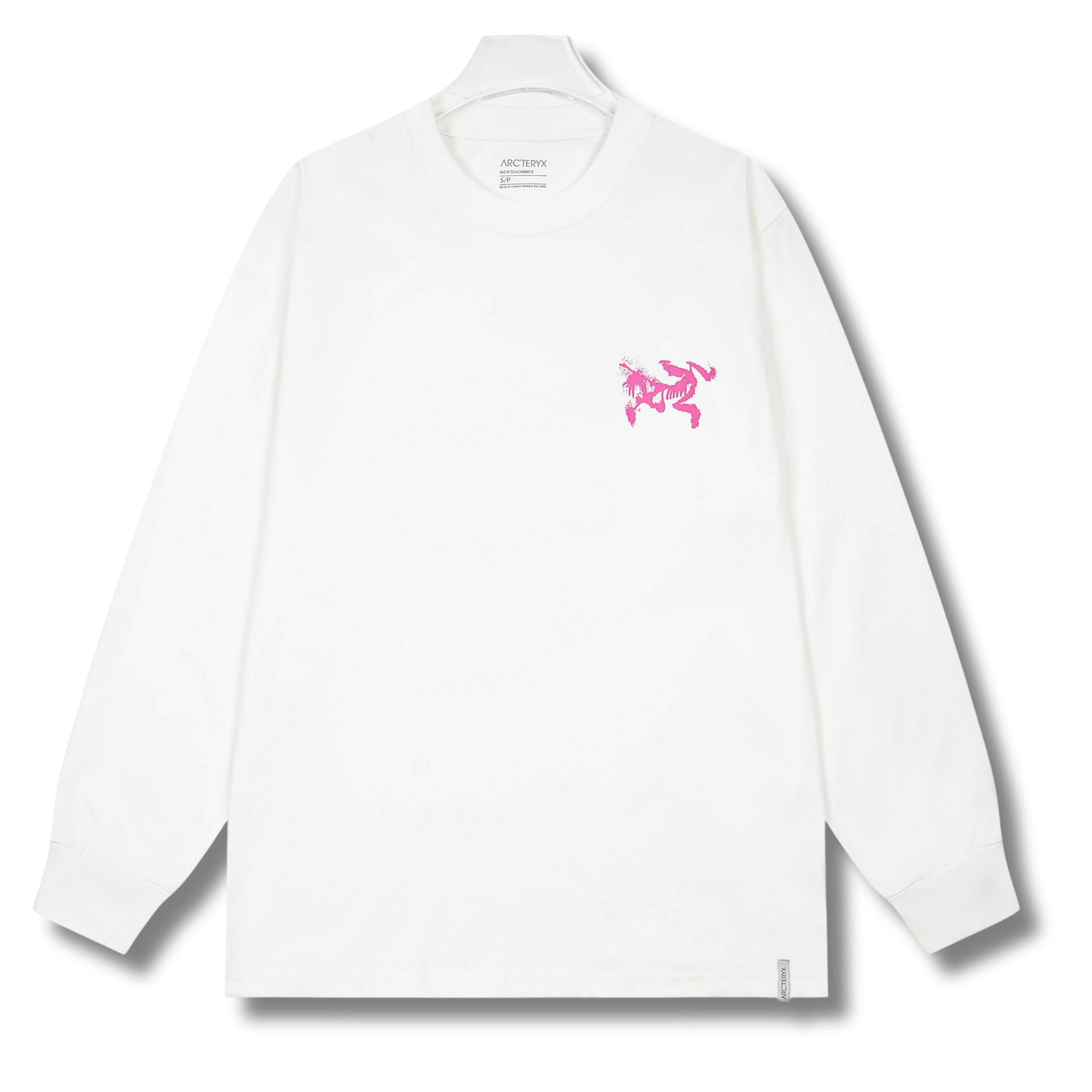 Arc' Sweater White w Pink
