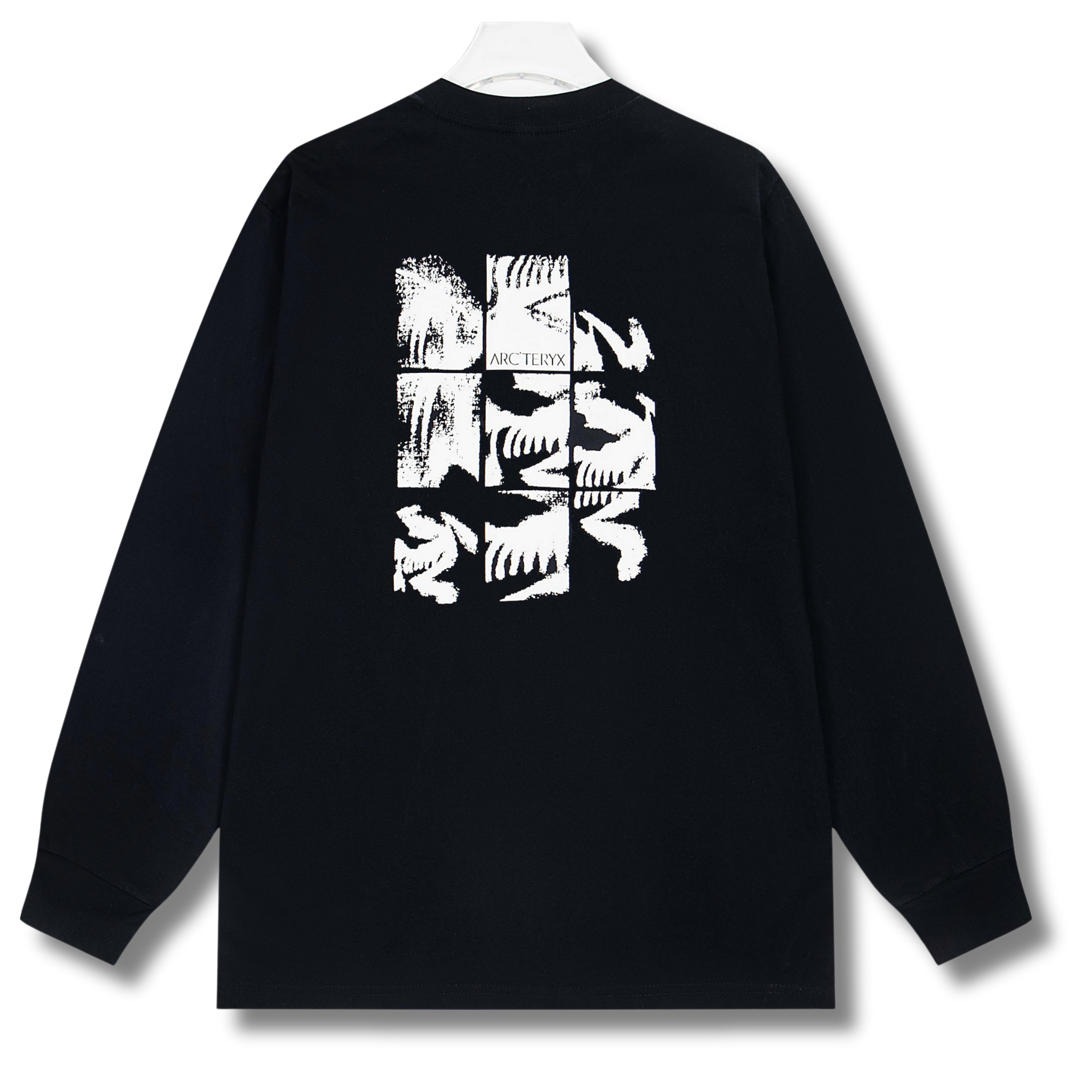 Arc' Sweater Black w White