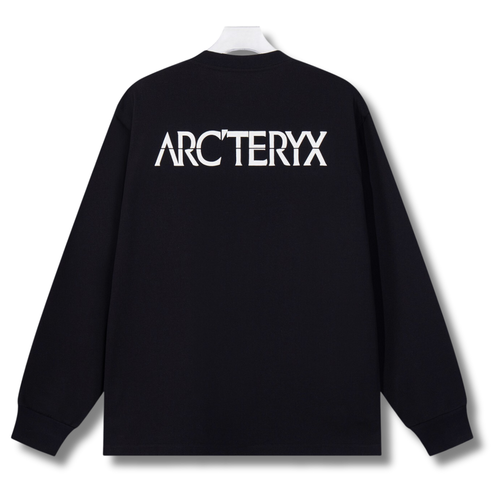 Arc' Sweater Black w White elements